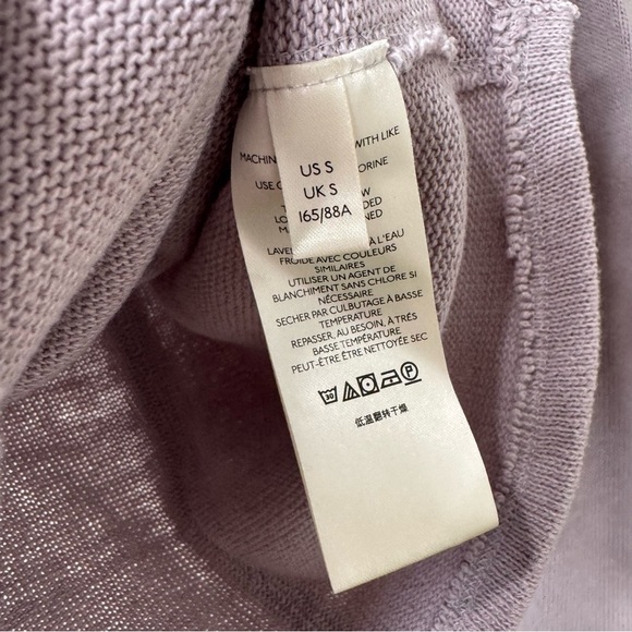 Free People We the Free Like a Boss Mauve Purple Knit Surplice Long Sleeve Top - Picture 7 of 12